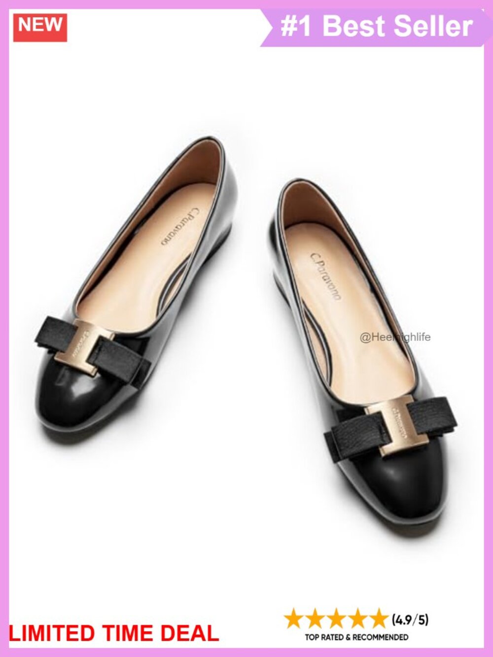 Lambskin Leather Ballet Flats Women's Flat Dress Shoes
